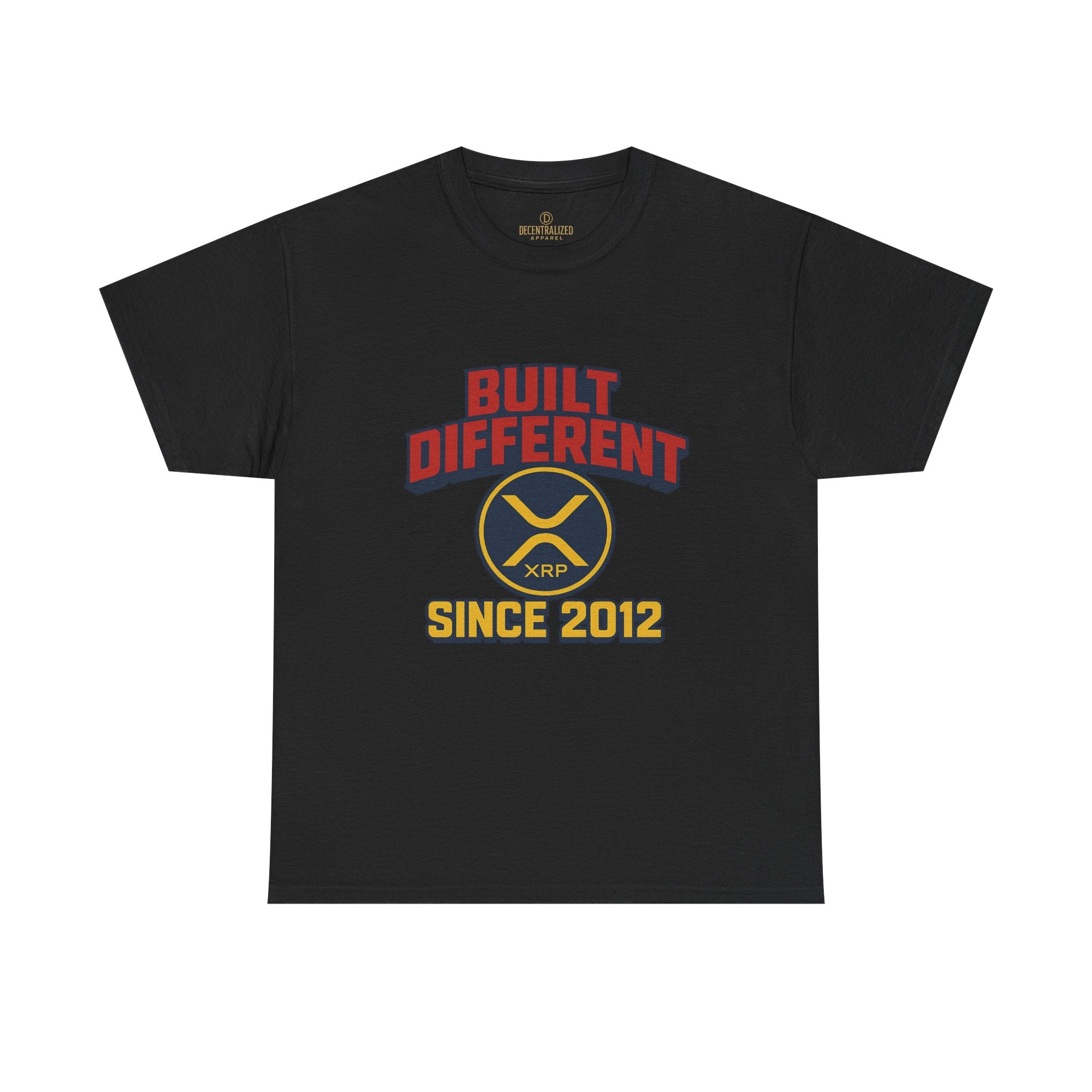 Built Different Since 2012 T-Shirt – Retro XRP Logo Tee