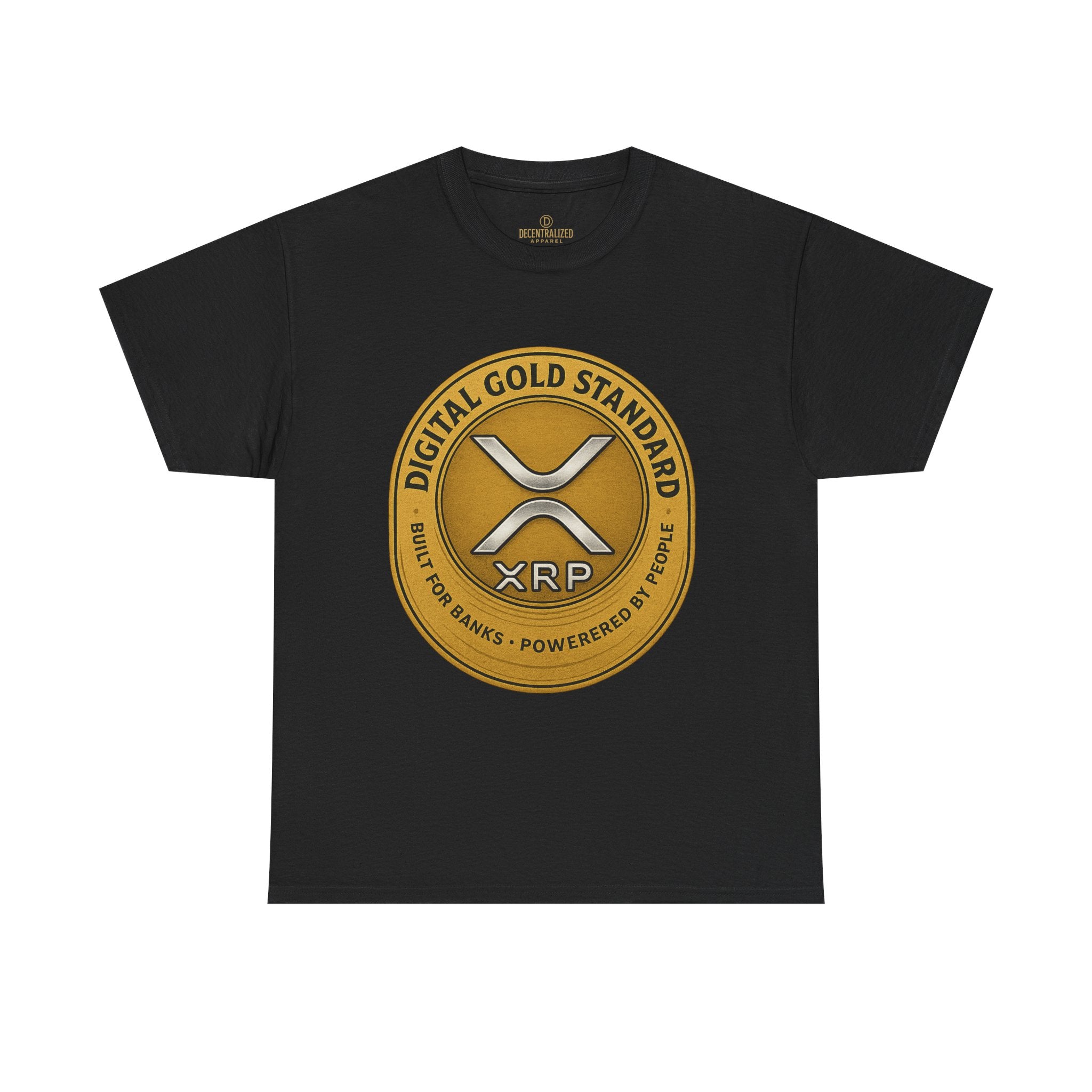 XRP Digital Gold Tee – Cryptocurrency Logo Shirt
