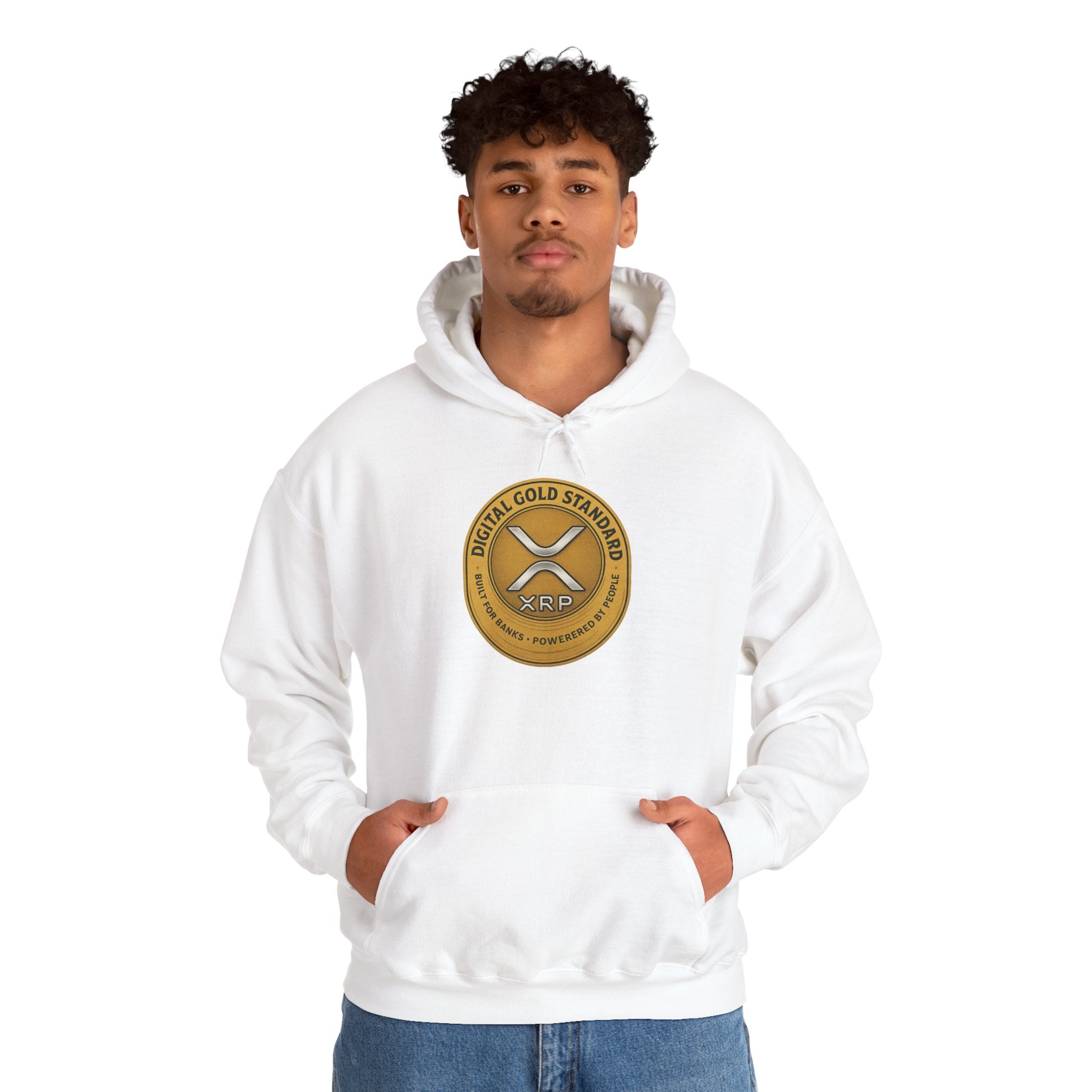 Crypto Coin Logo Hoodie — Digital Gold Standard XRP Emblem