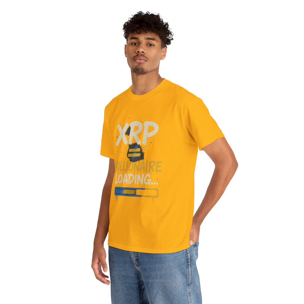 XRP Millionaire Loading T-Shirt — Crypto Investor Progress Tee