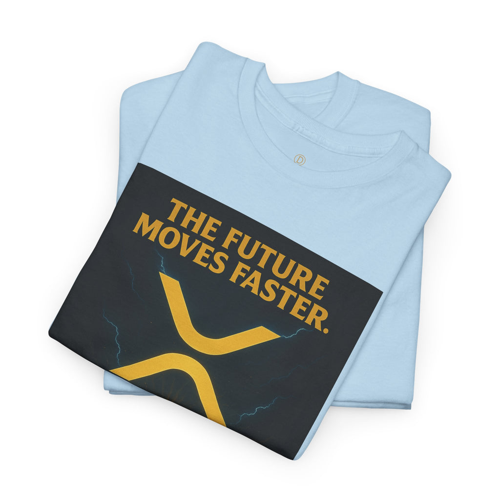 XRP Swift Crypto T-Shirt — “The Future Moves Faster” XRP Over Swift Tee