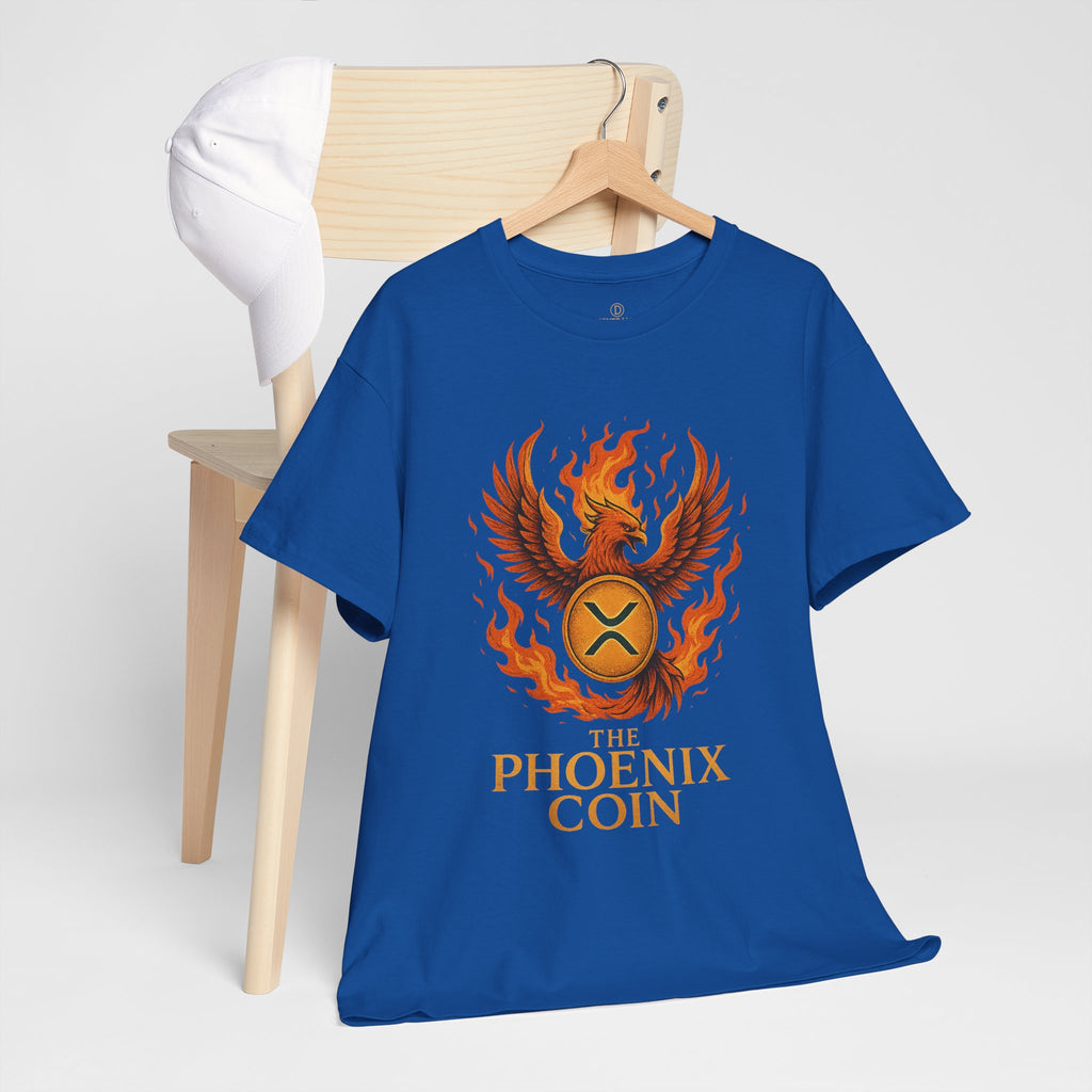 Phoenix Coin T‑Shirt — Fiery Phoenix Crypto Logo Tee
