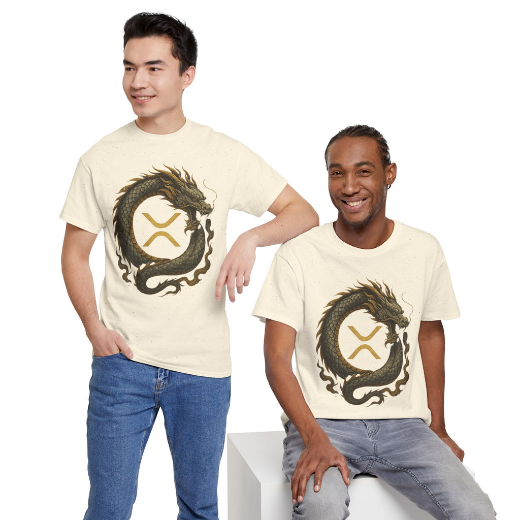 Dragon XRP Logo T-Shirt — Crypto XRP Circle Dragon Graphic Tee