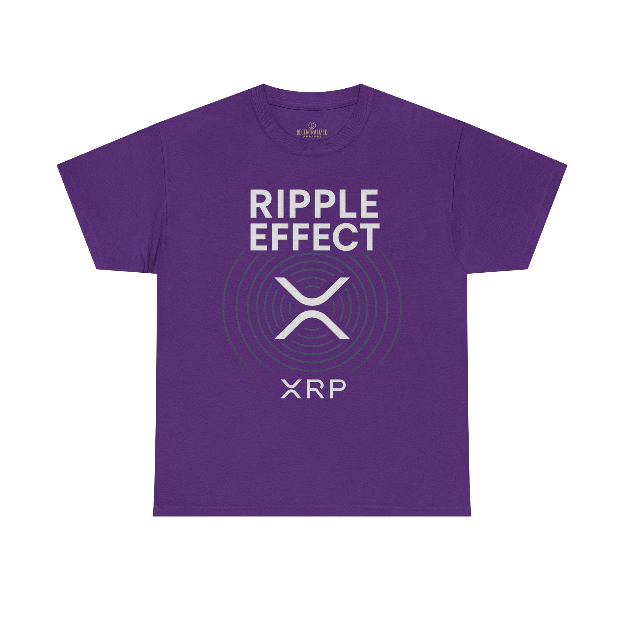 Ripple Effect XRP Tee — Minimal Cryptocurrency Logo T-Shirt