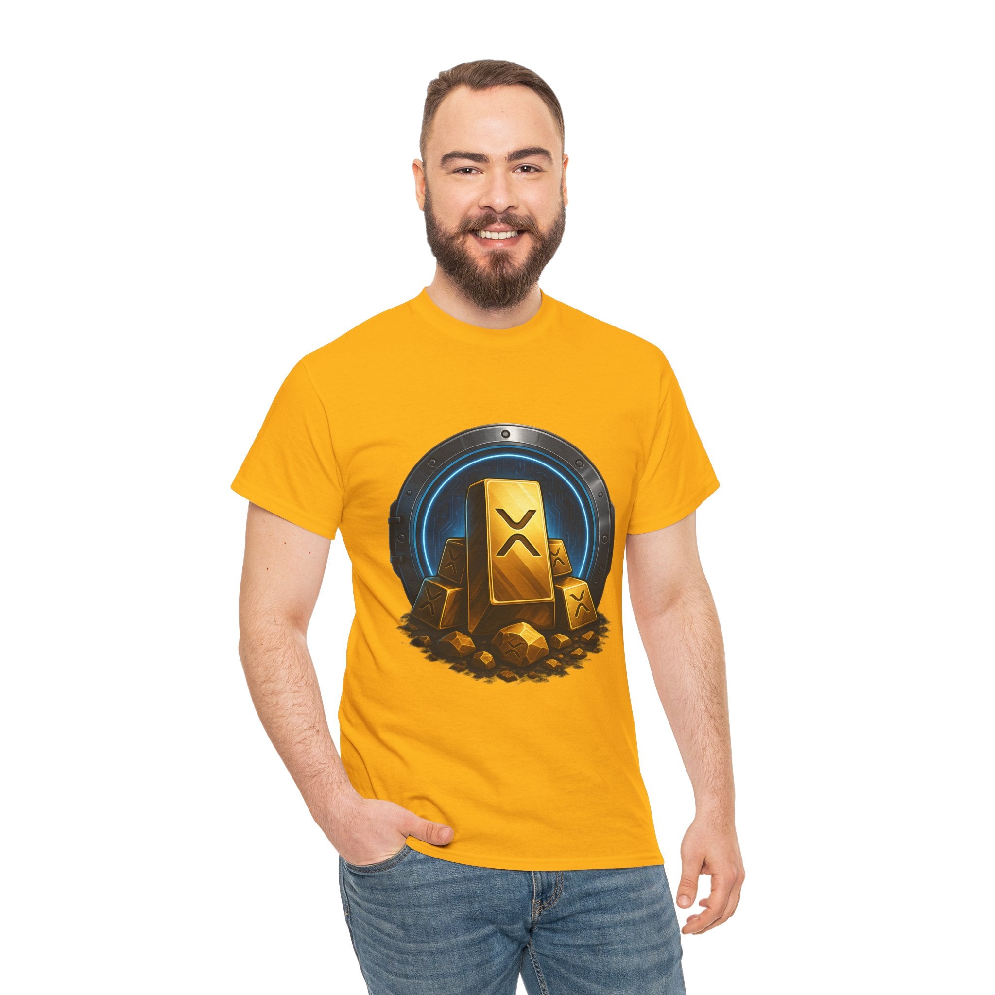 Crypto Gold Bars T-Shirt — Ripple (XRP) Stack Graphic Tee