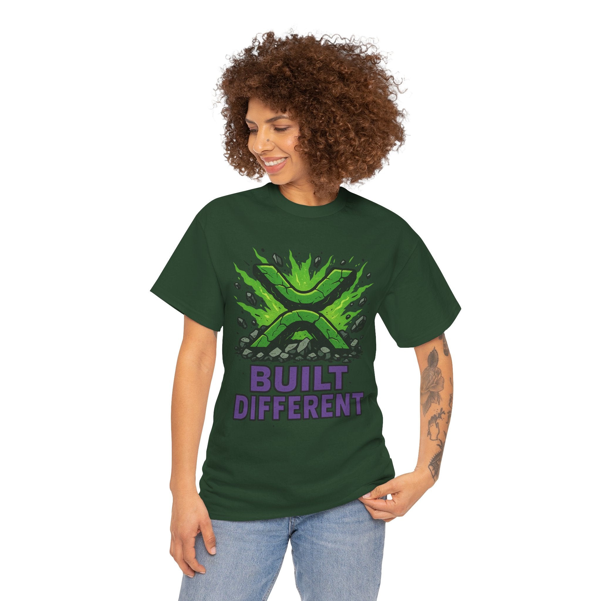 Built Different T-Shirt — Green Gamer Logo Tee