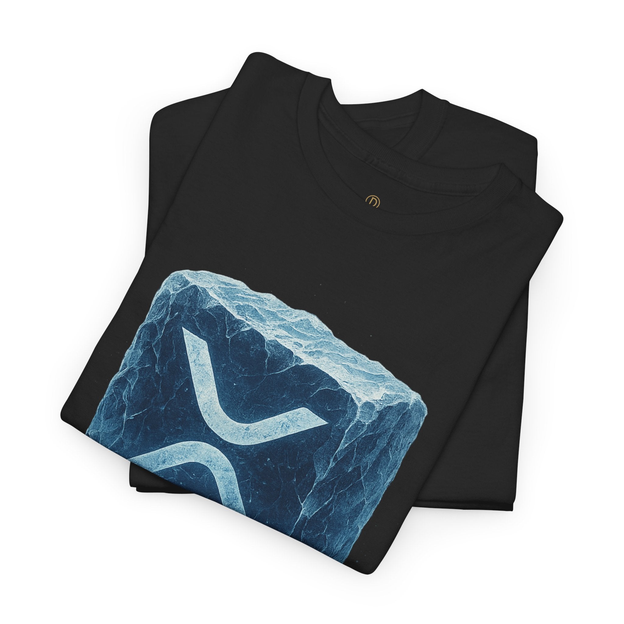 Cold Flow Ripple Logo T‑Shirt — 'Cold Flow: Built Different' Ice Cube Design