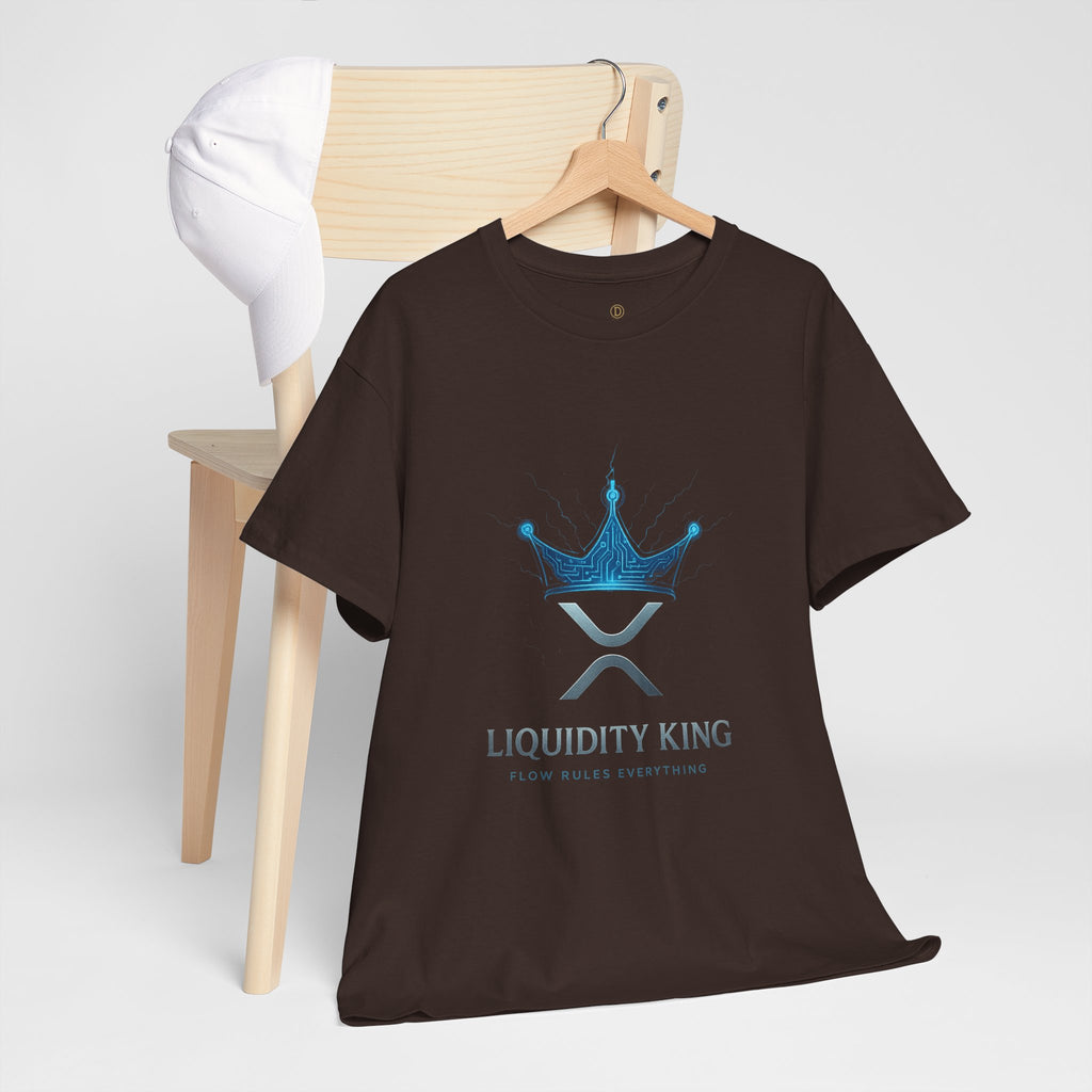 RIPPLE Liquidity King T-Shirt — Crypto XRP Crown Tee