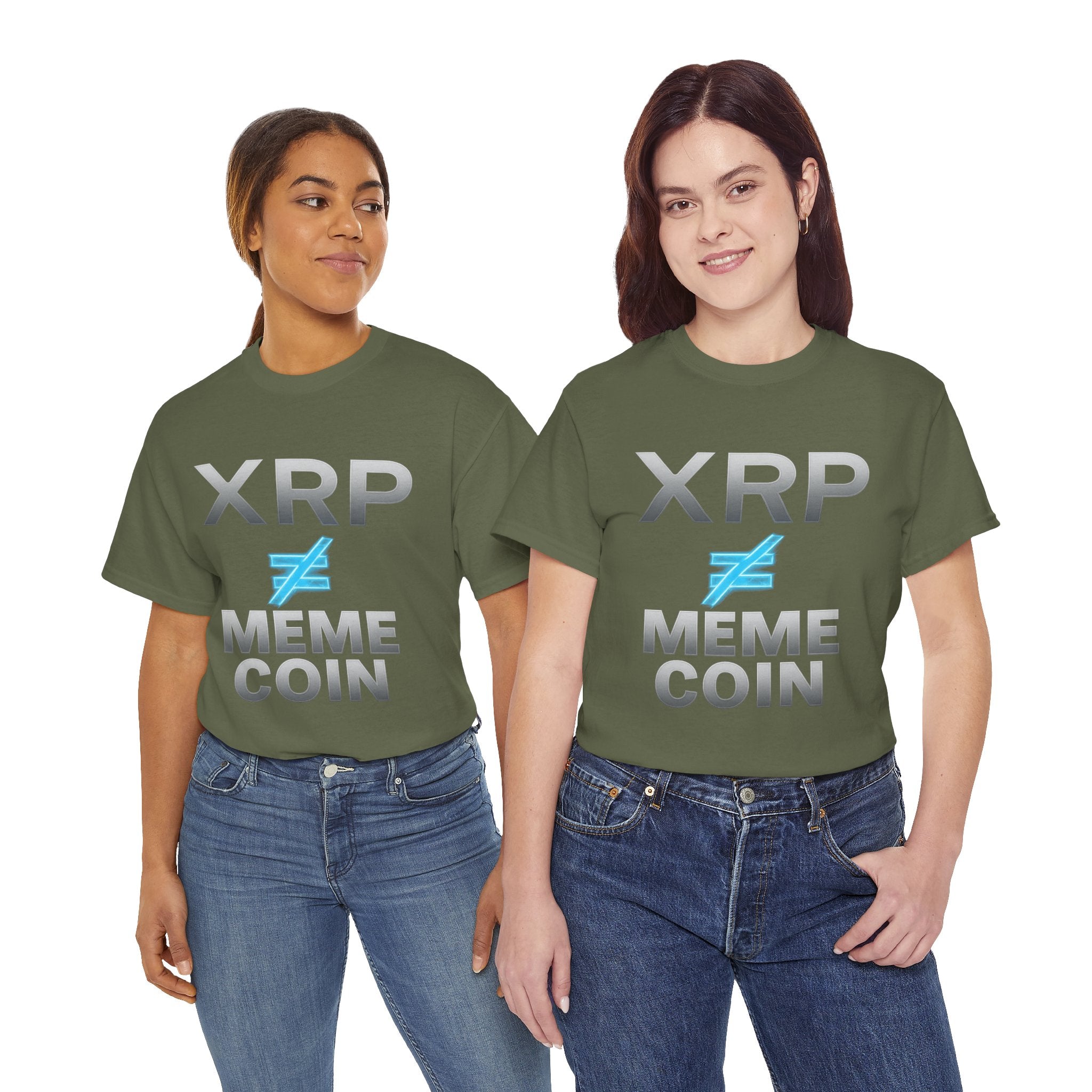XRP ≠ Meme Coin T-Shirt — Crypto Investor Statement Tee