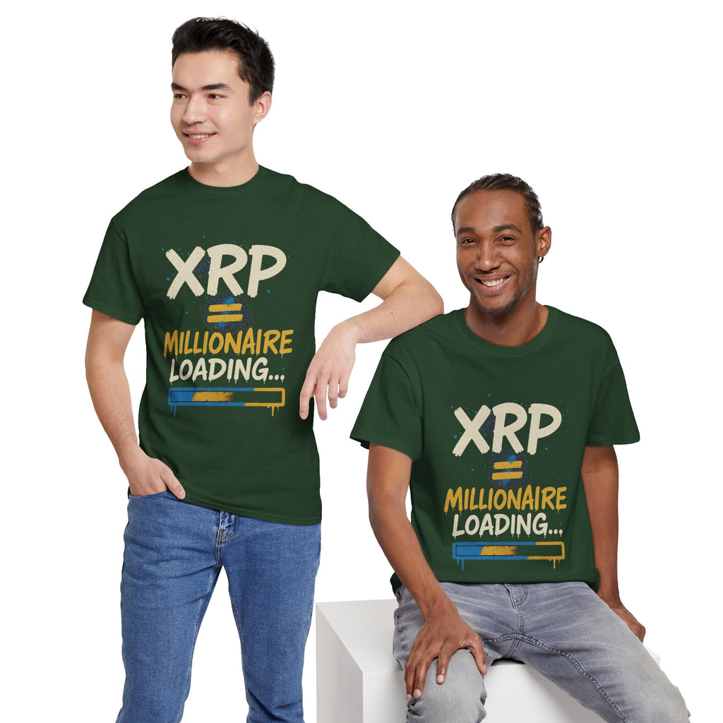 XRP Millionaire Loading T-Shirt — Crypto Investor Progress Tee