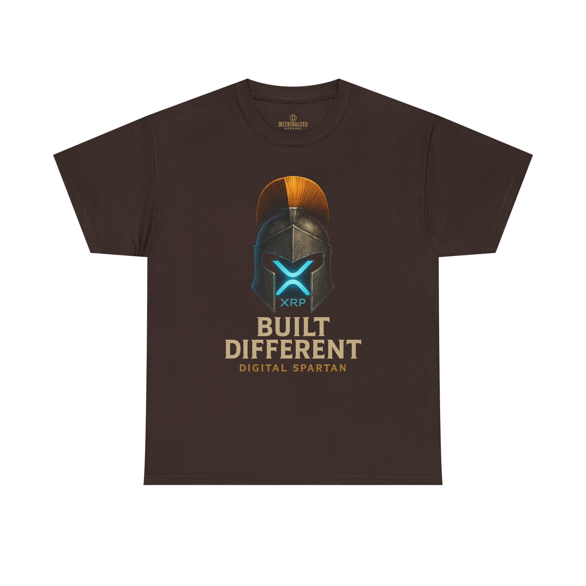 Built Different Spartan Tee — Digital Spartan XRP Crypto T-Shirt