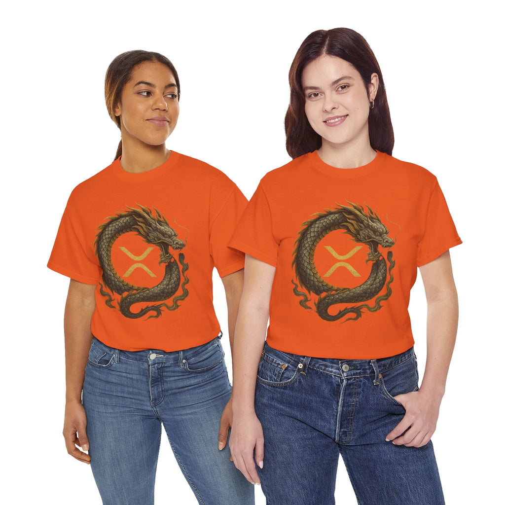 Dragon XRP Logo T-Shirt — Crypto XRP Circle Dragon Graphic Tee