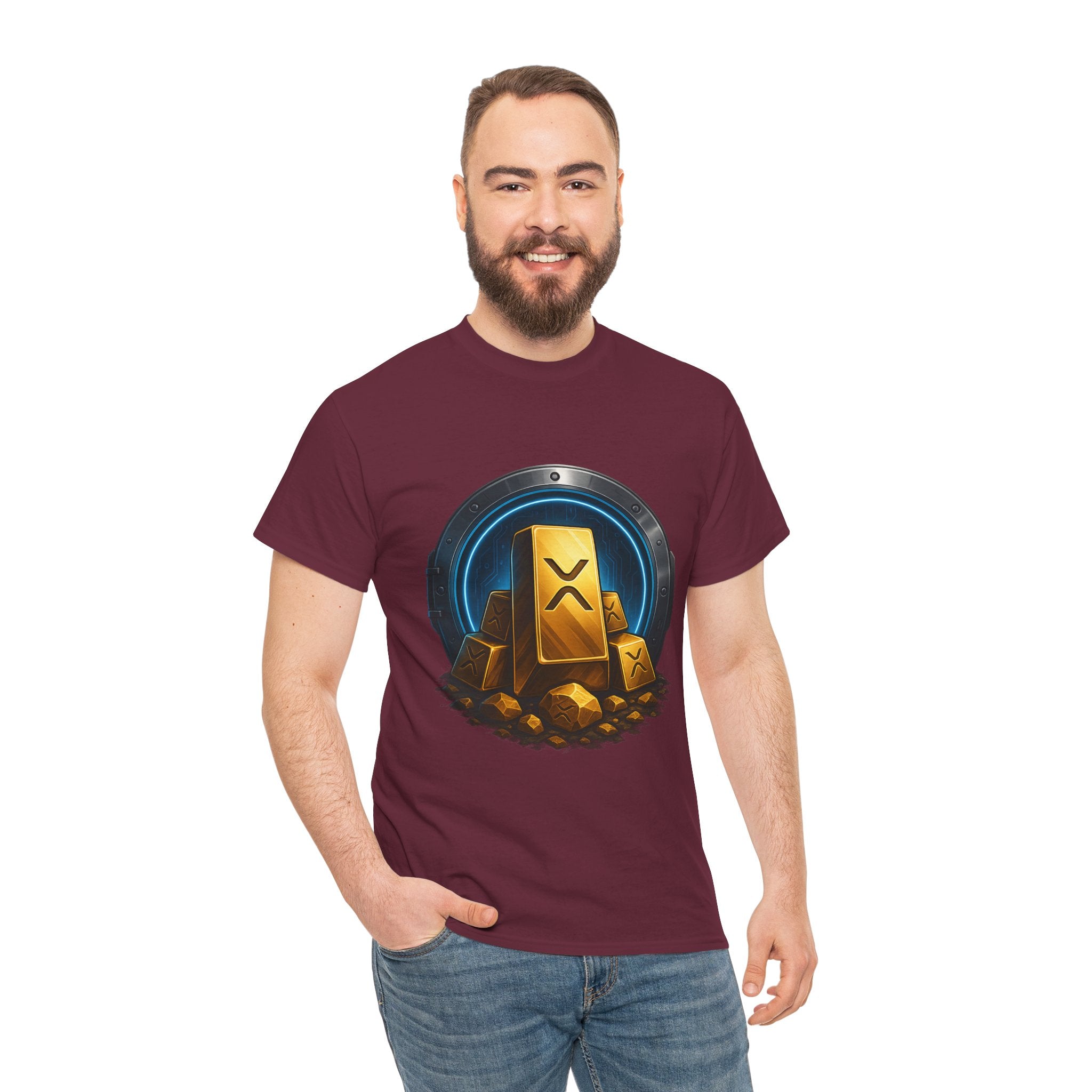 Crypto Gold Bars T-Shirt — Ripple (XRP) Stack Graphic Tee
