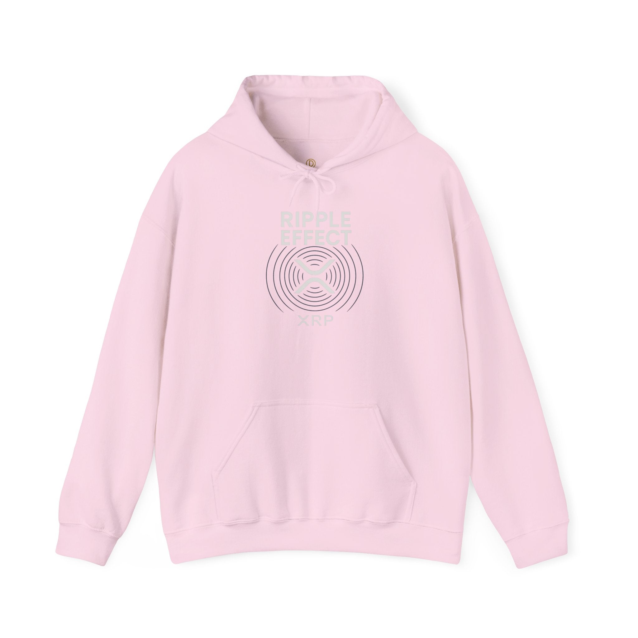 Ripple Effect Hoodie — Minimal Concentric Wave Graphic Sweatshirt
