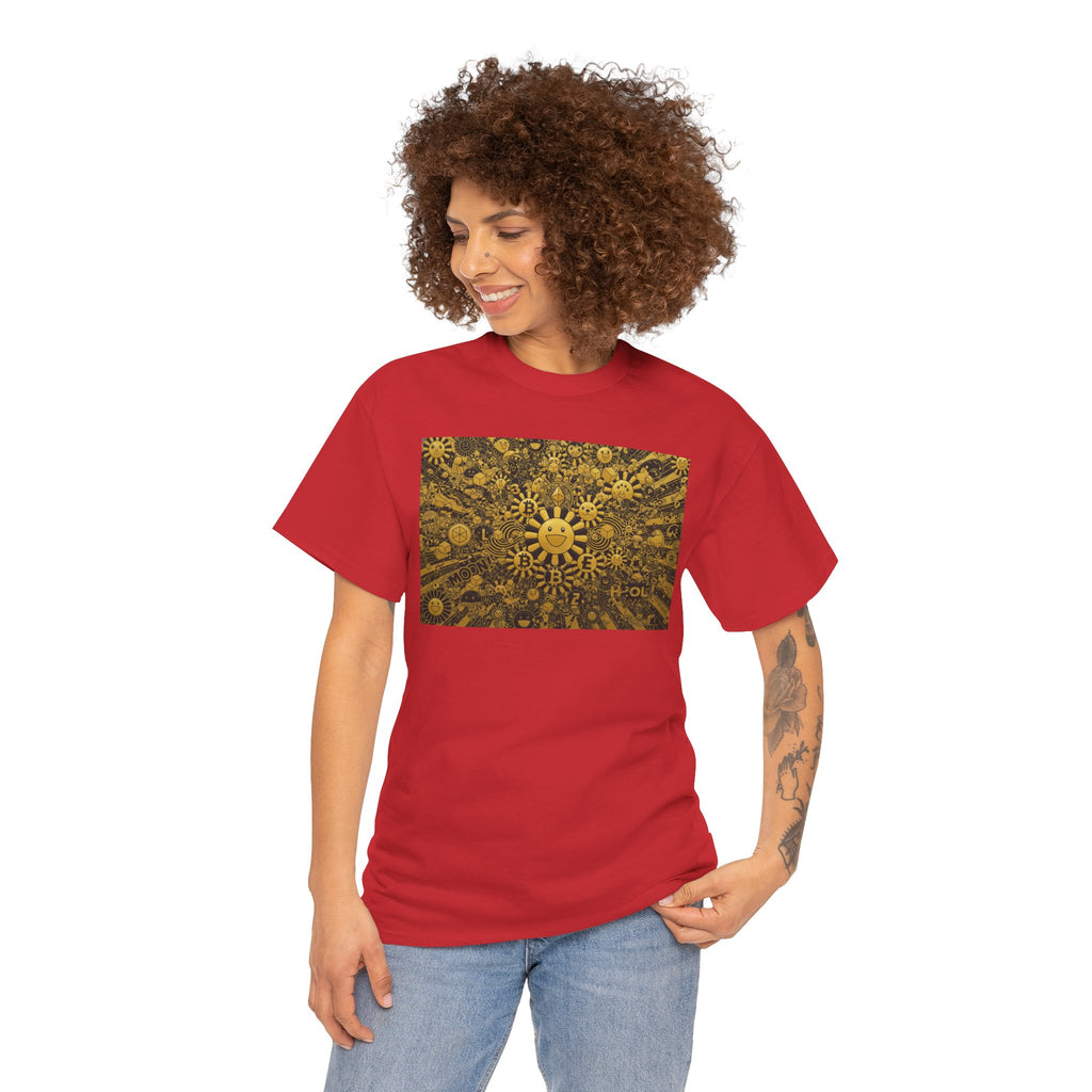 Sunflower Burst T‑Shirt — Golden Sunflower Pattern Tee