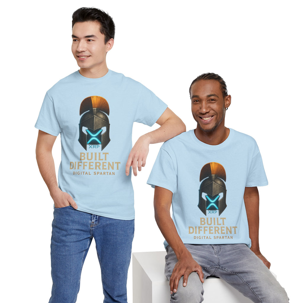 Built Different Spartan Tee — Digital Spartan XRP Crypto T-Shirt