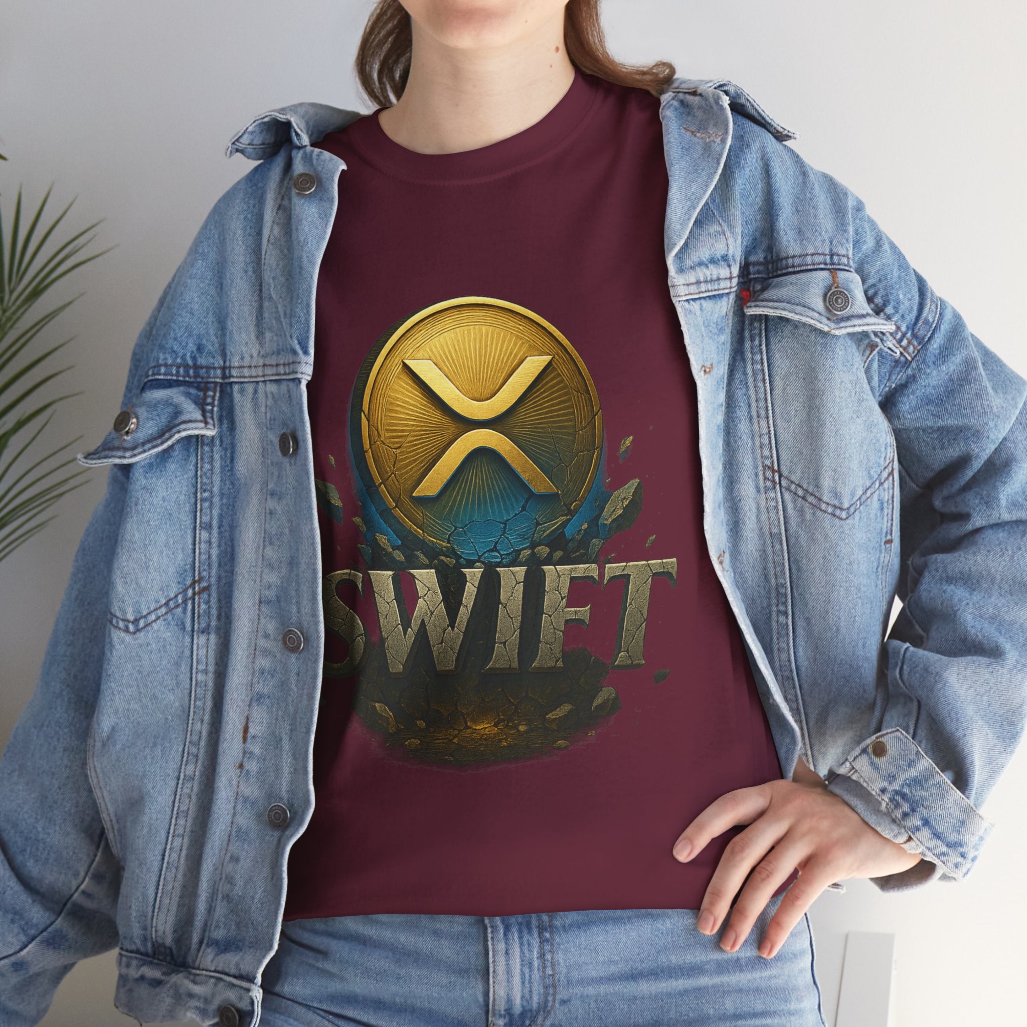 XRP Swift Cryptocurrency T‑Shirt — Ripple Coin Logo Graphic Tee