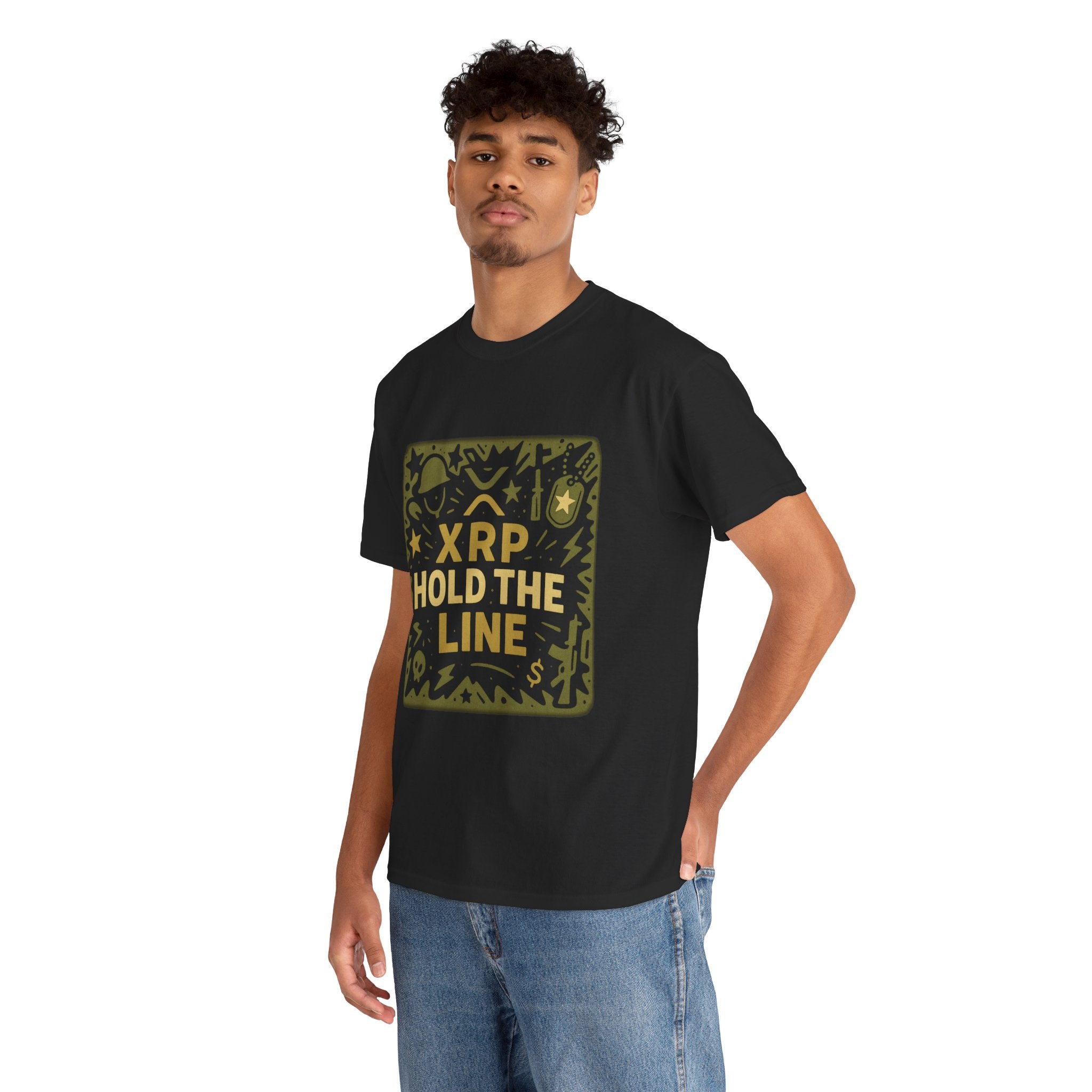 T-Shirt — XRP Hold The Line Crypto Graphic Tee