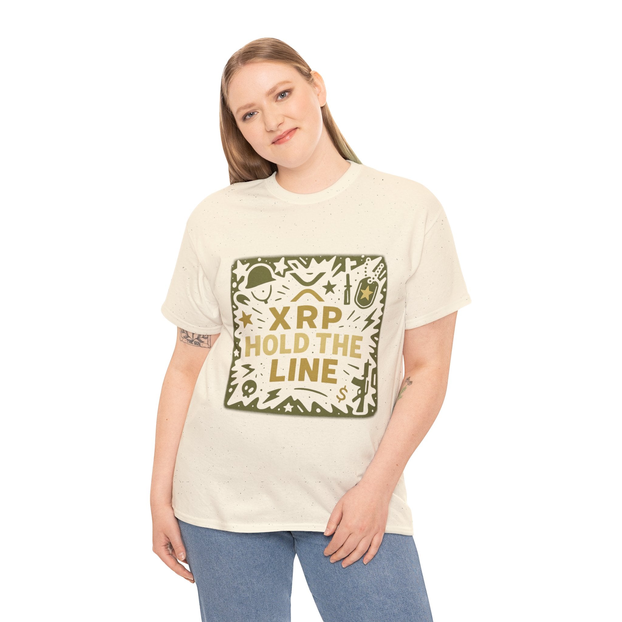 T-Shirt — XRP Hold The Line Crypto Graphic Tee