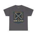 Bank Slayer T‑Shirt — Retro Grunge Crypto XRP Design