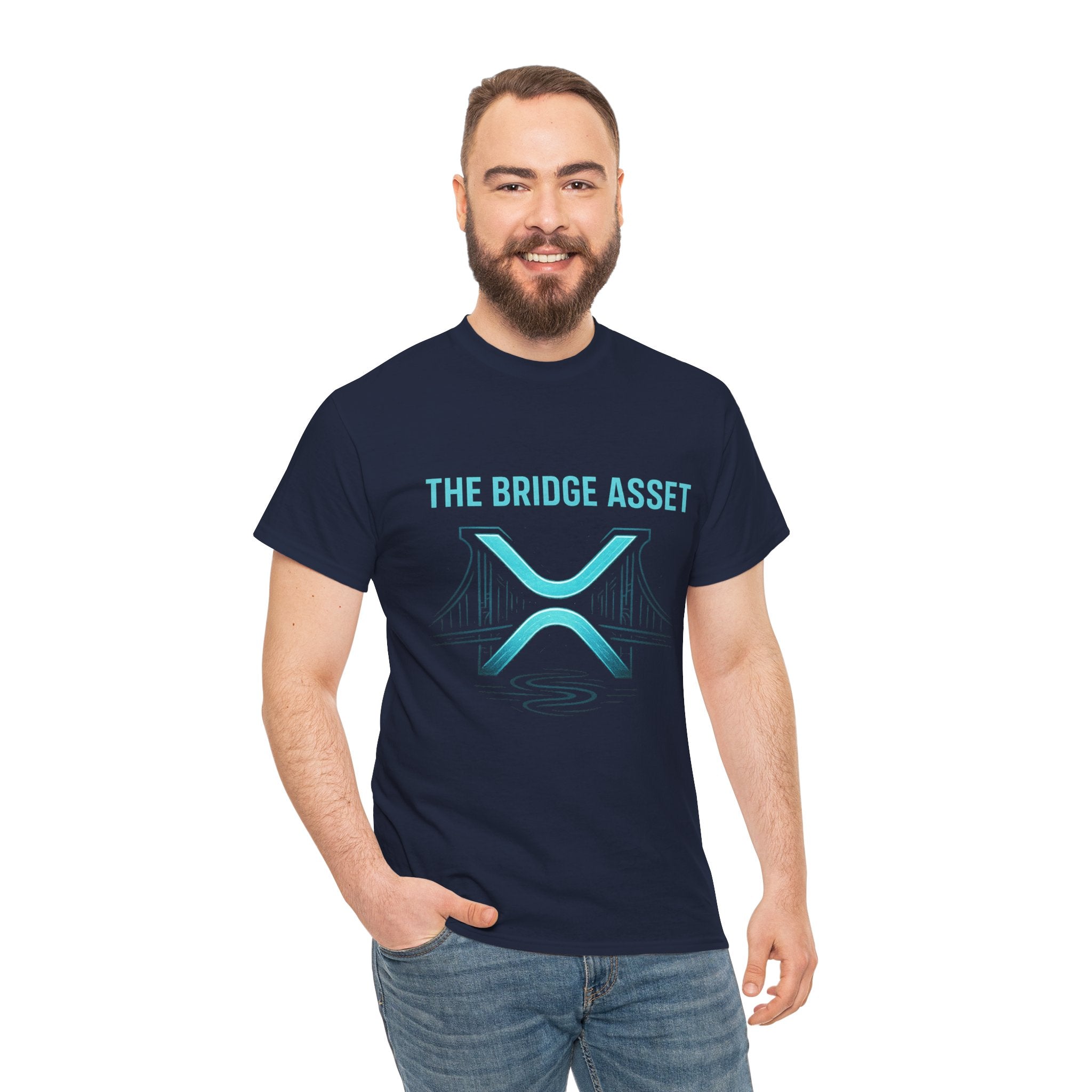 XRP 'The Bridge Asset' Graphic Tee — Crypto Ripple Logo Shirt