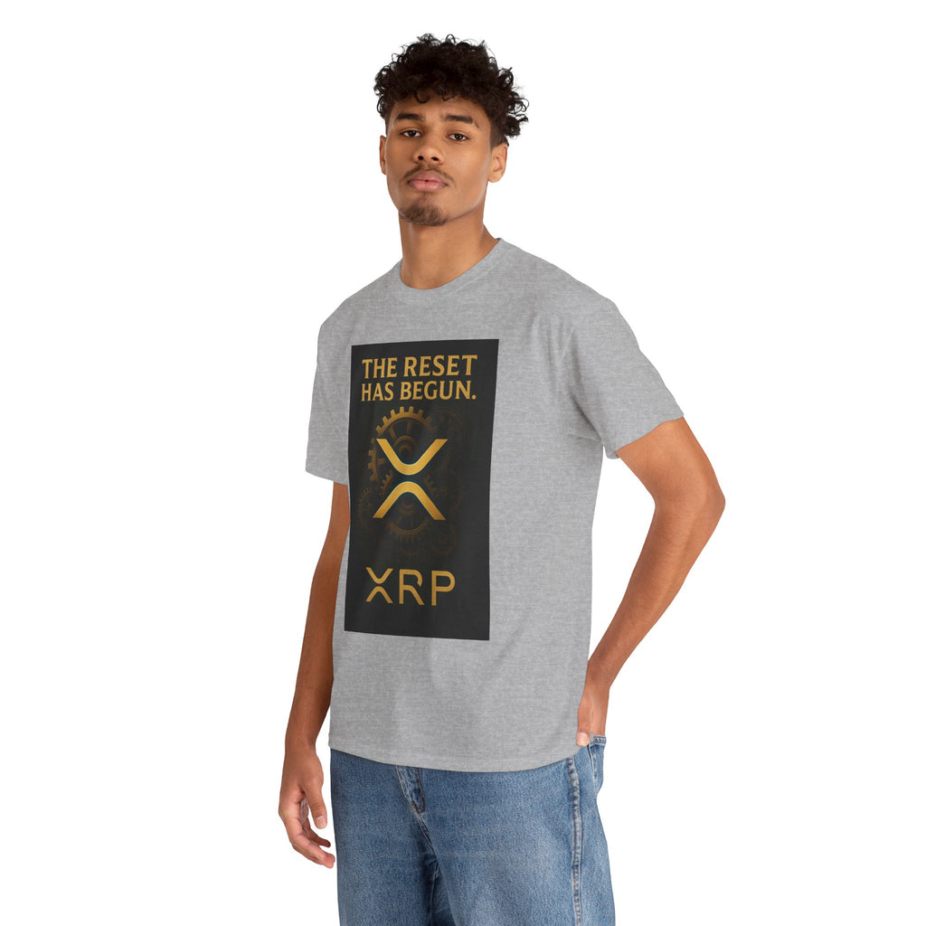 XRP Crypto Tee — "The Reset Has Begun" Bitcoin Alternative Shirt