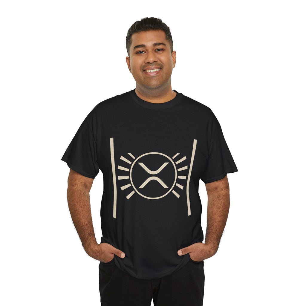 XRP Sun Logo T‑Shirt — Minimal Crypto Ripple Tee
