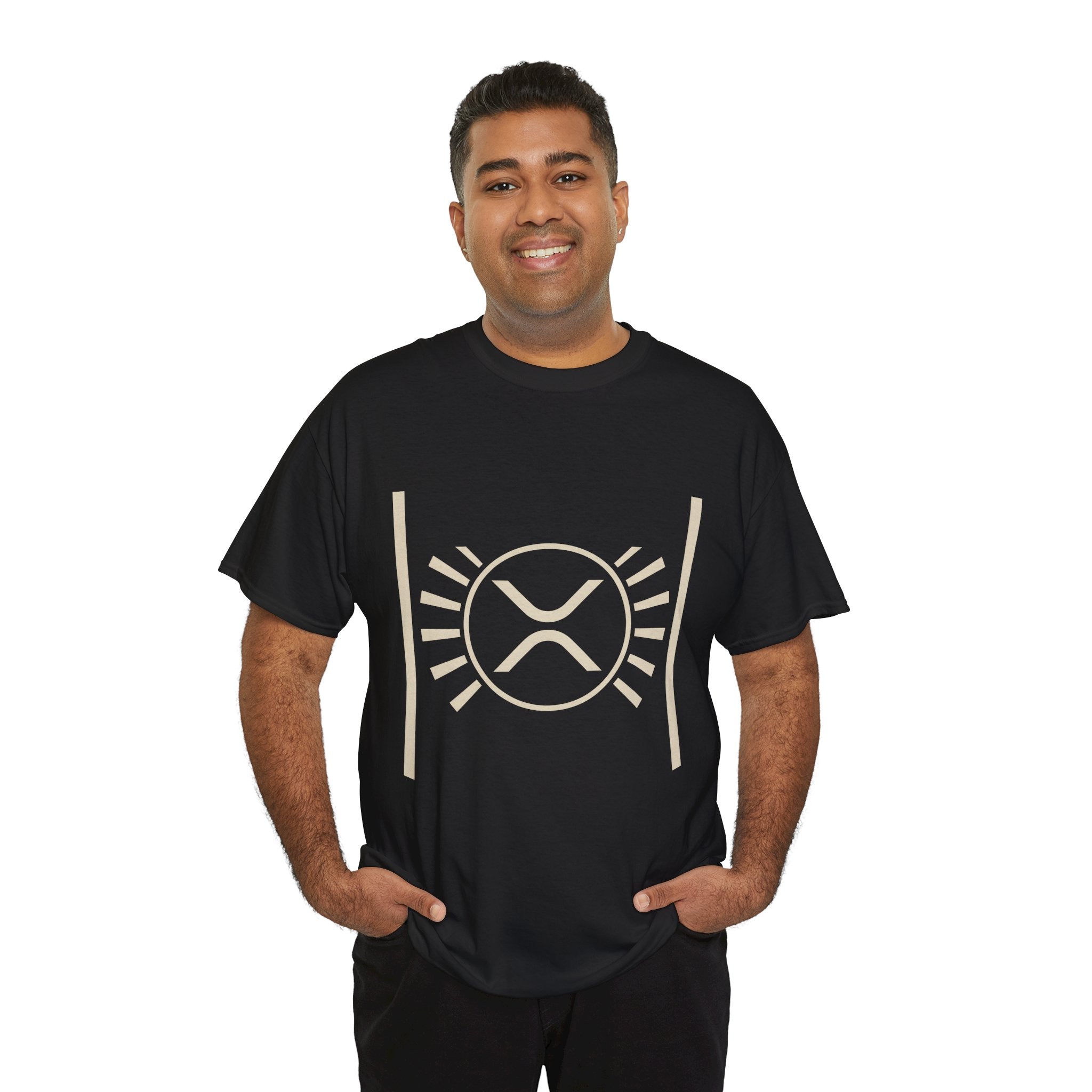 XRP Sun Logo T‑Shirt — Minimal Crypto Ripple Tee