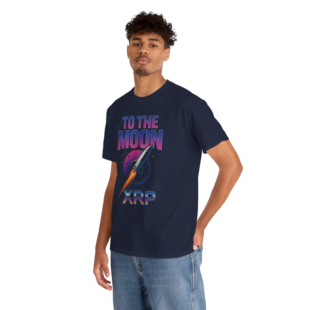 XRP 'To The Moon' T-Shirt — Crypto Investor Rocket Tee
