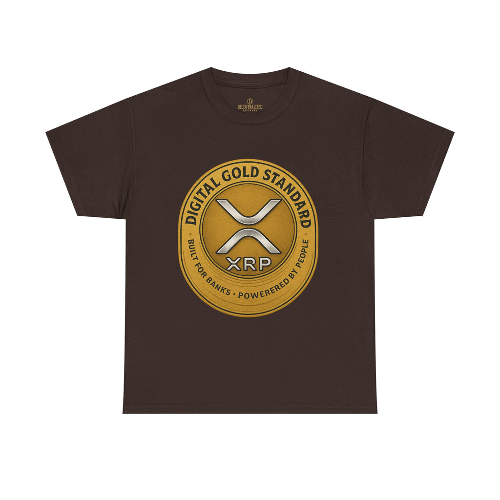 XRP Digital Gold Tee – Cryptocurrency Logo Shirt