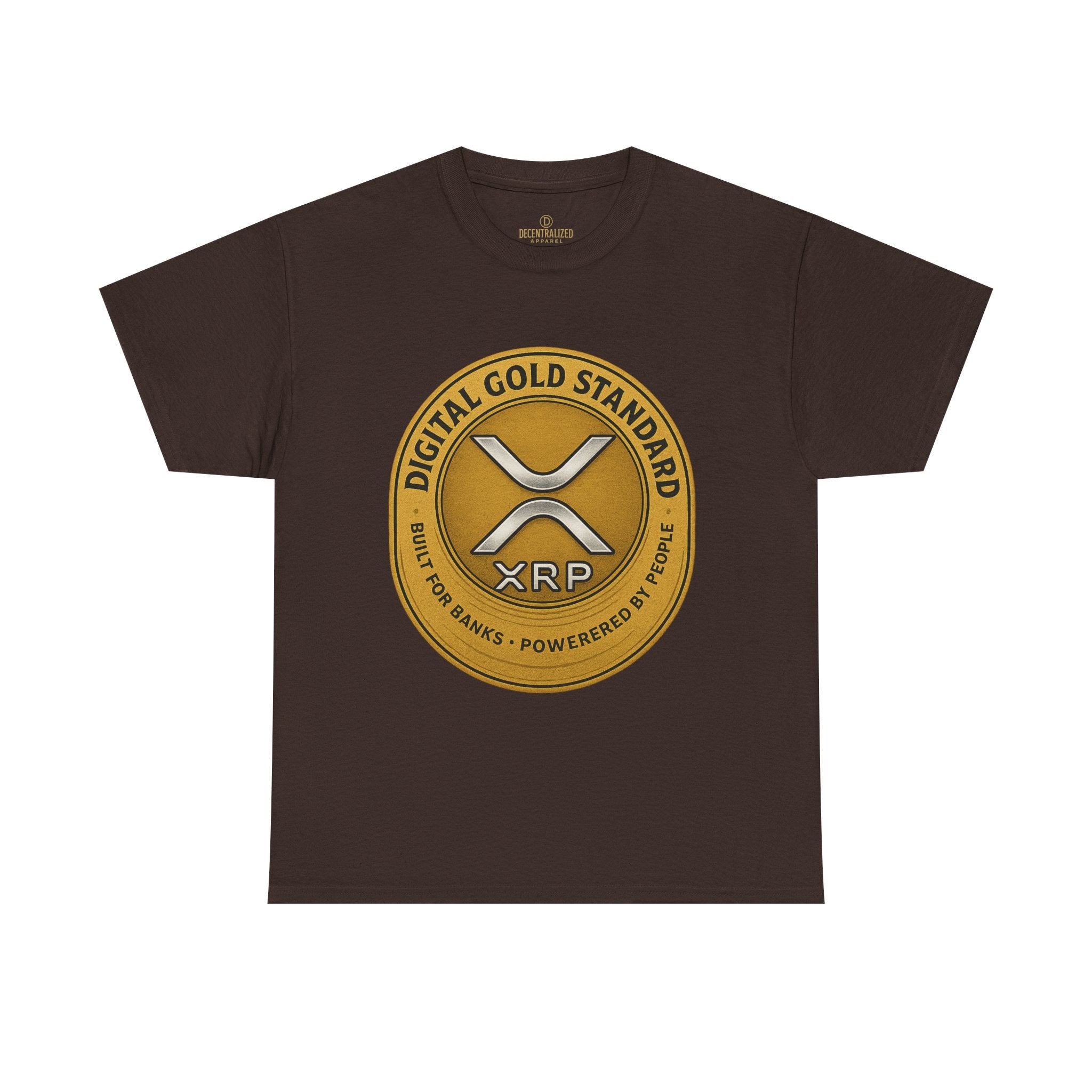 XRP Digital Gold Tee – Cryptocurrency Logo Shirt
