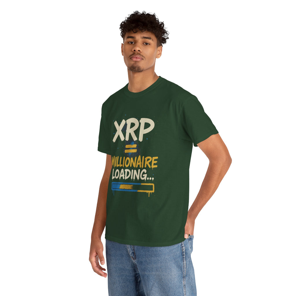 XRP Millionaire Loading T-Shirt — Crypto Investor Progress Tee