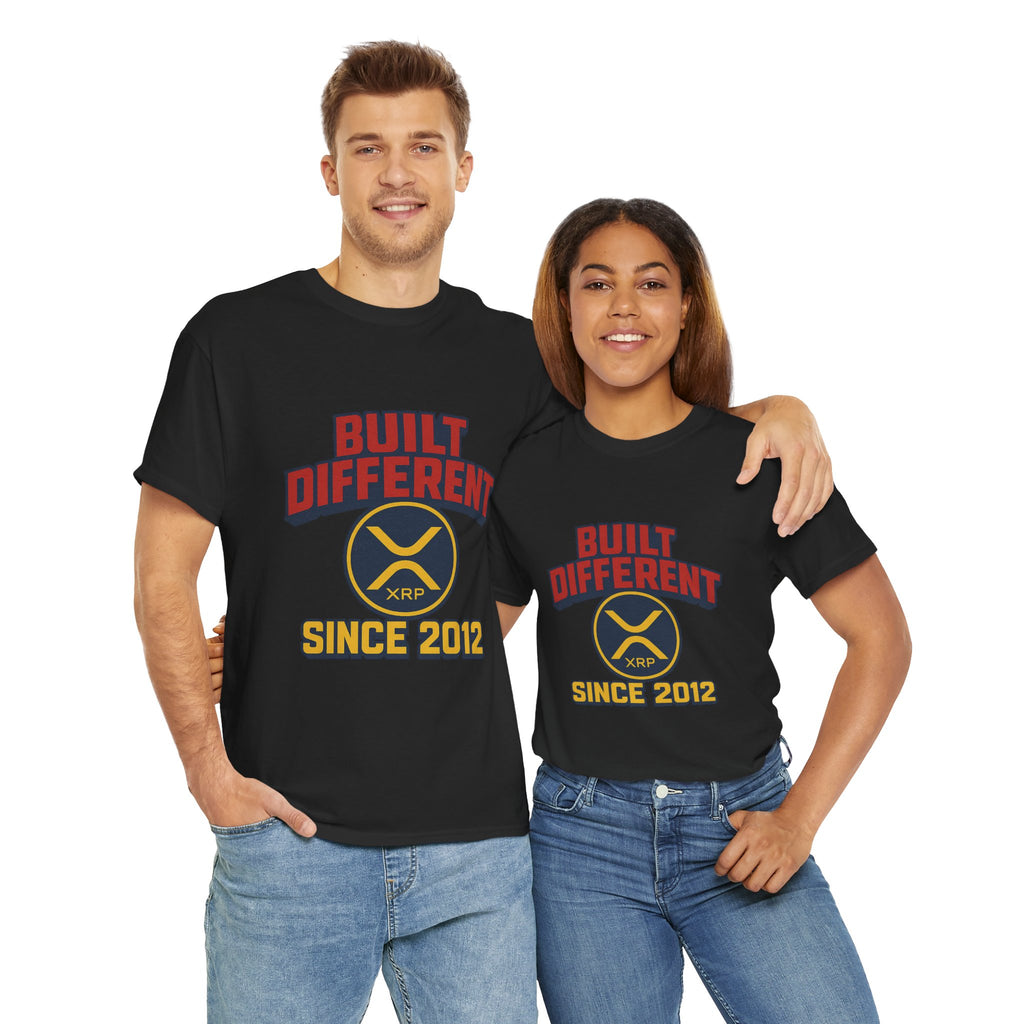 Built Different Since 2012 T-Shirt – Retro XRP Logo Tee