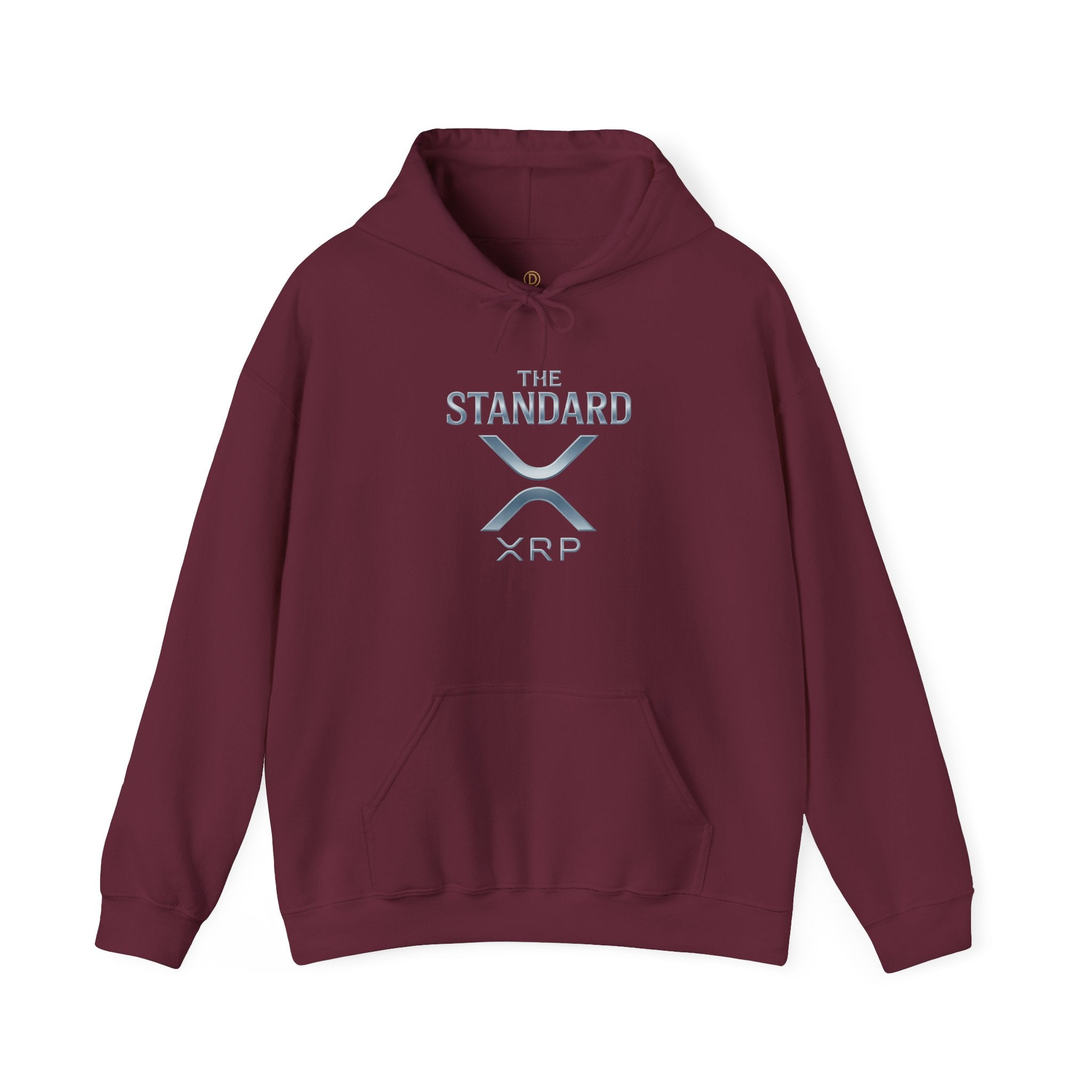 XRP 'The Standard' Logo Hoodie — Crypto Casual Pullover
