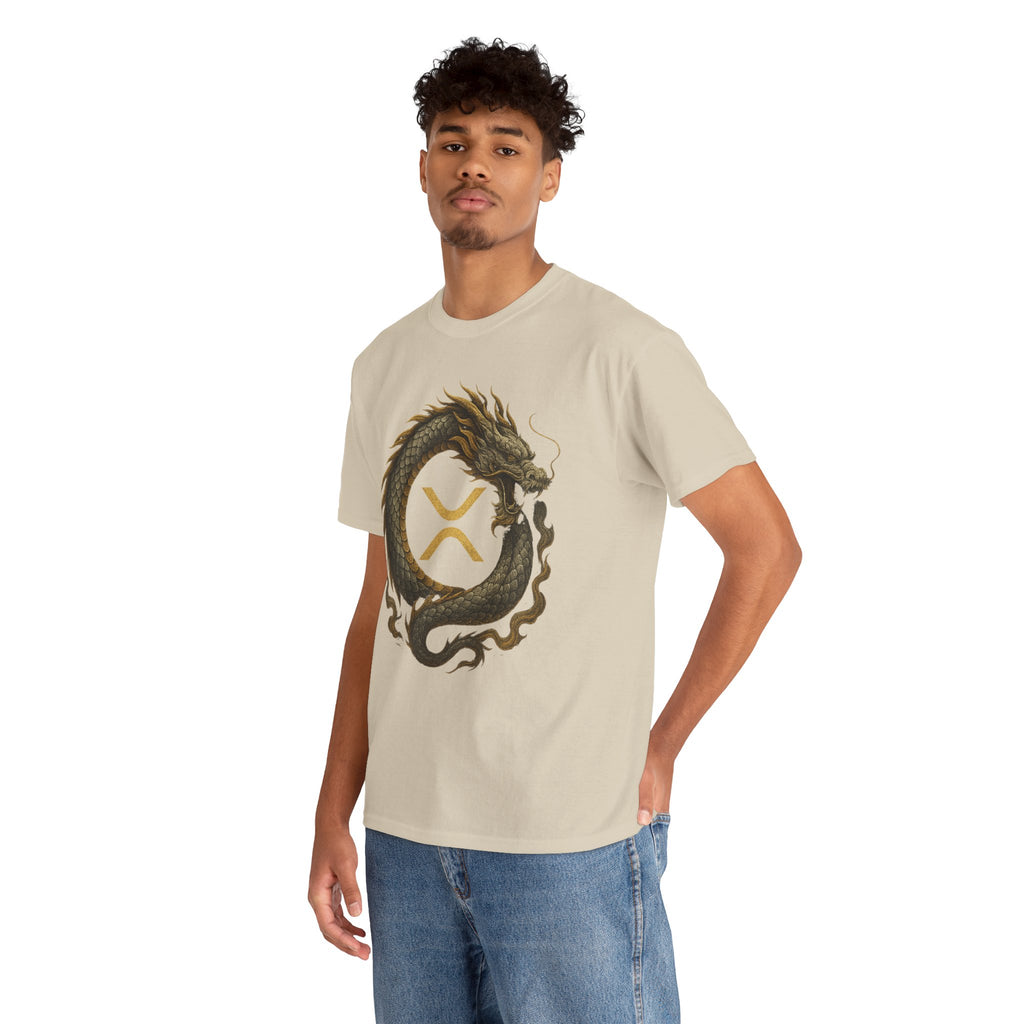 Dragon XRP Logo T-Shirt — Crypto XRP Circle Dragon Graphic Tee