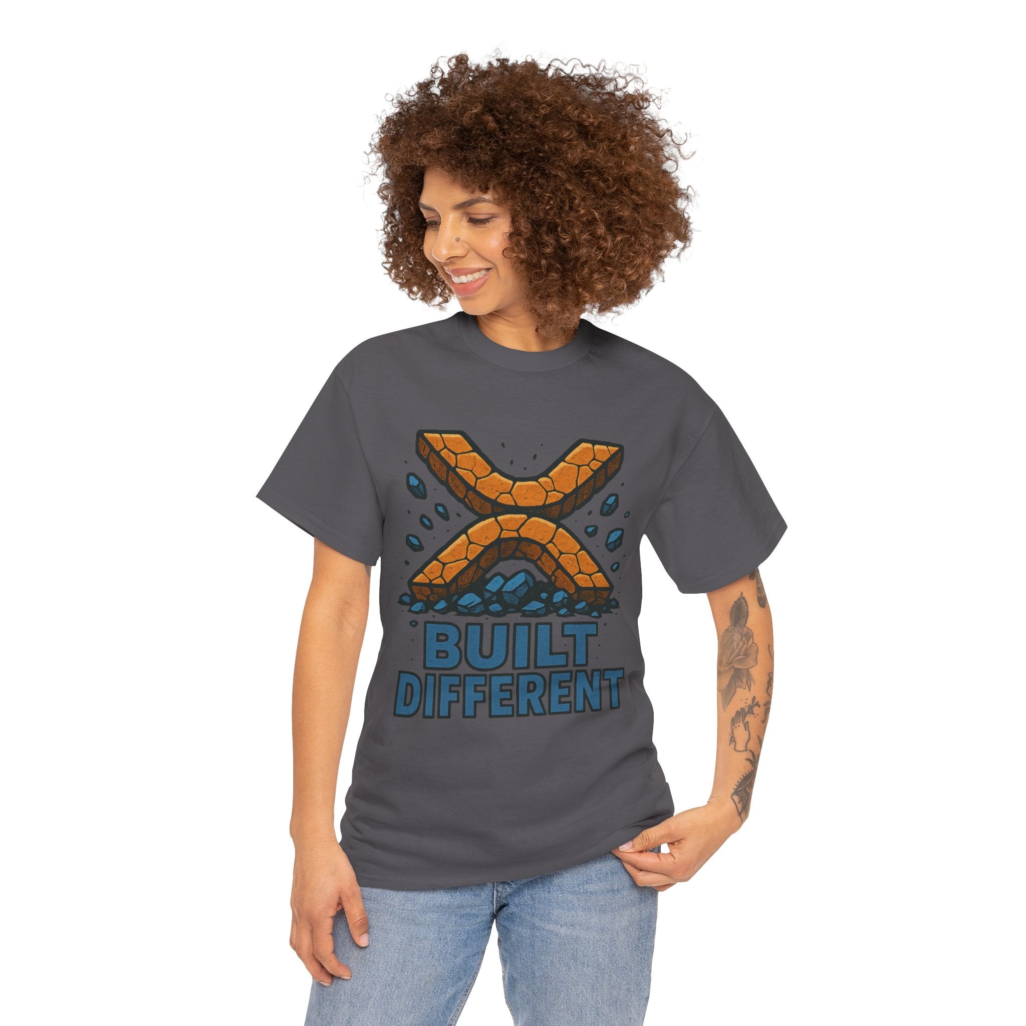 Built Different T-Shirt — Rugged Crypto X Design Tee