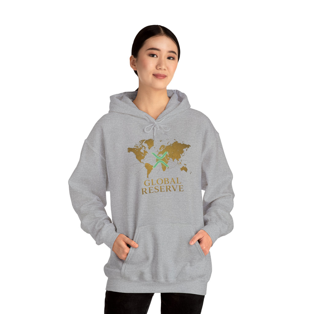 Global Reserve Hoodie — World Map Logo Pullover