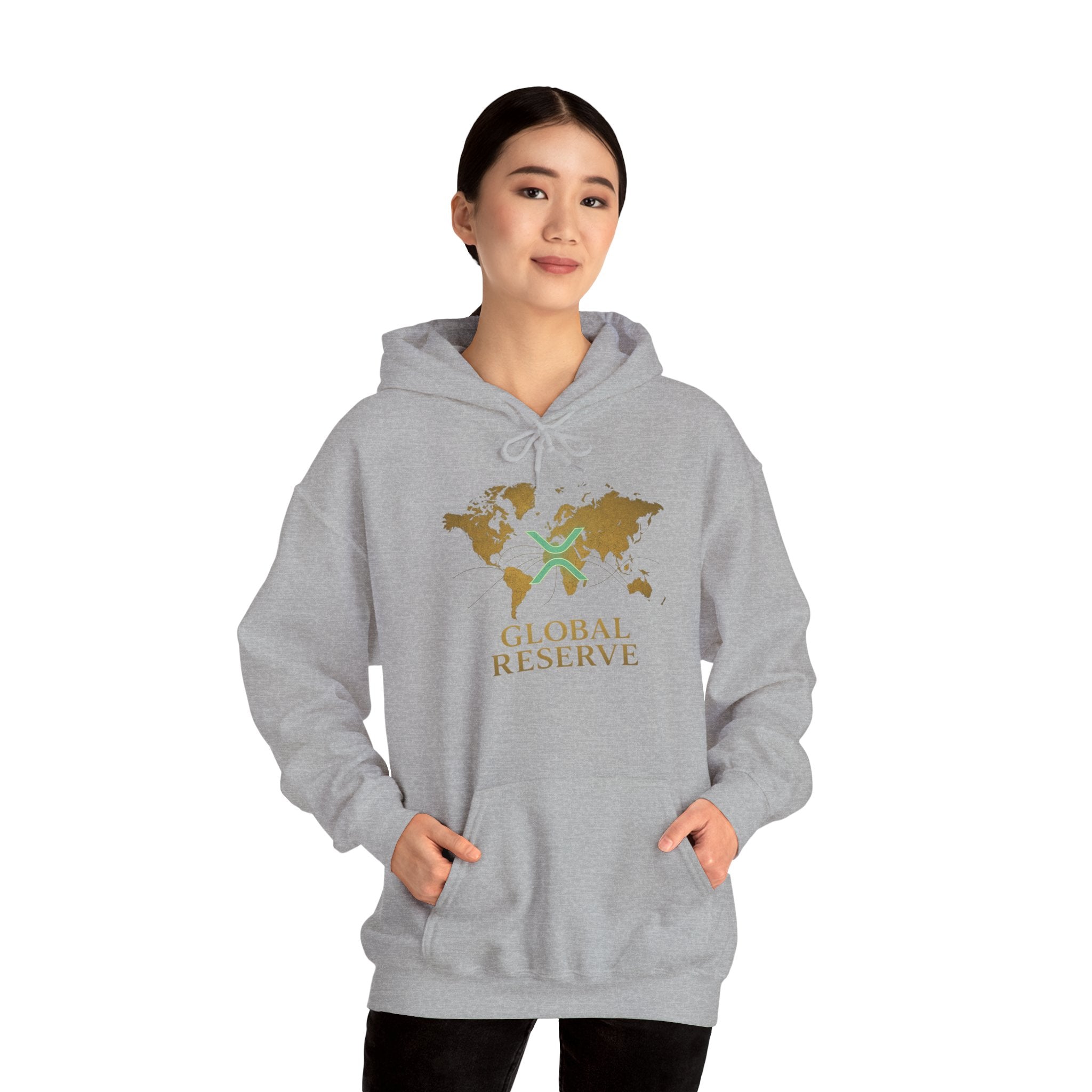 Global Reserve Hoodie — World Map Logo Pullover