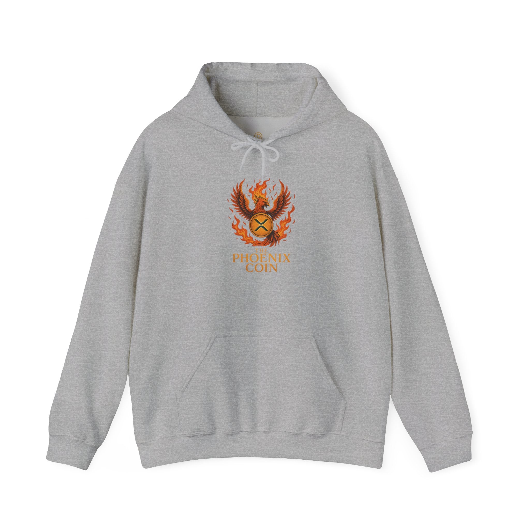 Phoenix Coin Hoodie — Fiery Phoenix Crest Sweatshirt