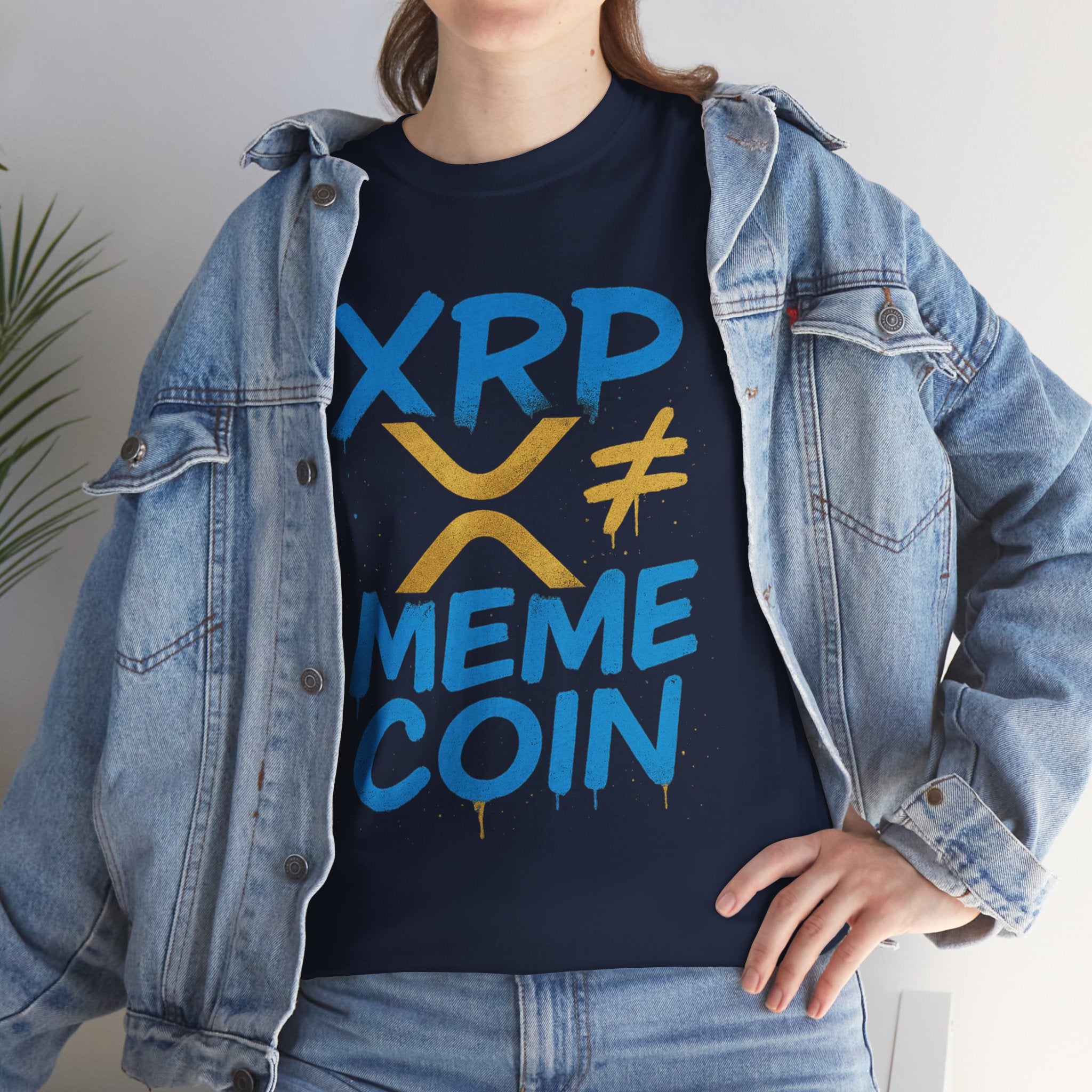XRP ≠ Meme Coin T‑Shirt — Crypto Advocate Graphic Tee