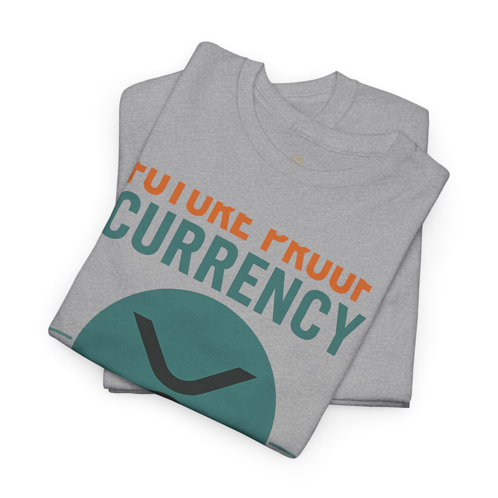 RIPPLE XRP 'Future Proof Currency' Graphic Tee — Crypto Retro Logo Shirt