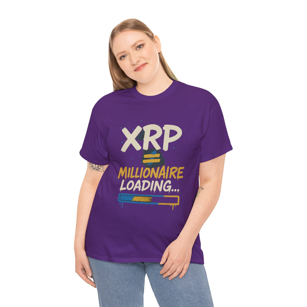 XRP Millionaire Loading T-Shirt — Crypto Investor Progress Tee