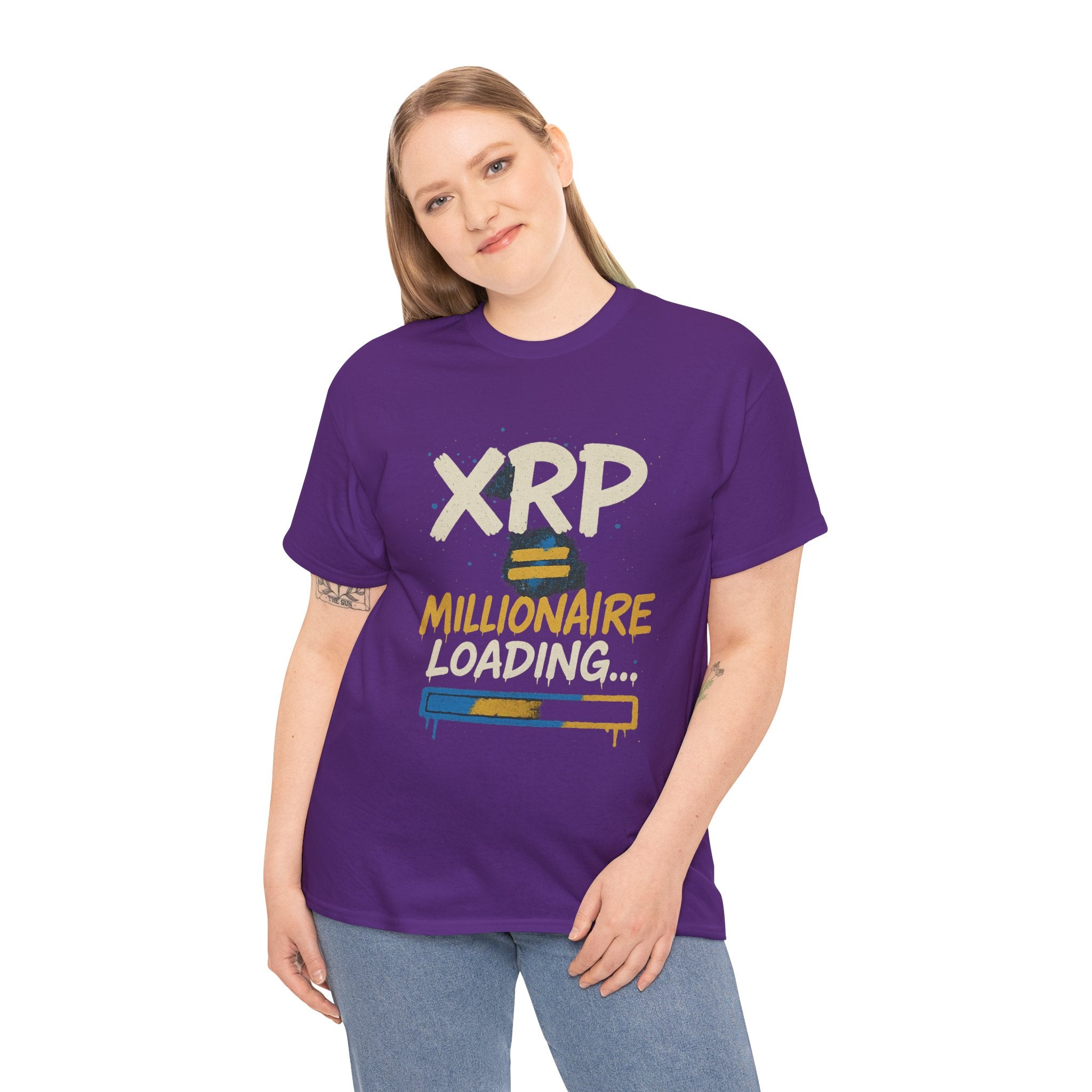 XRP Millionaire Loading T-Shirt — Crypto Investor Progress Tee
