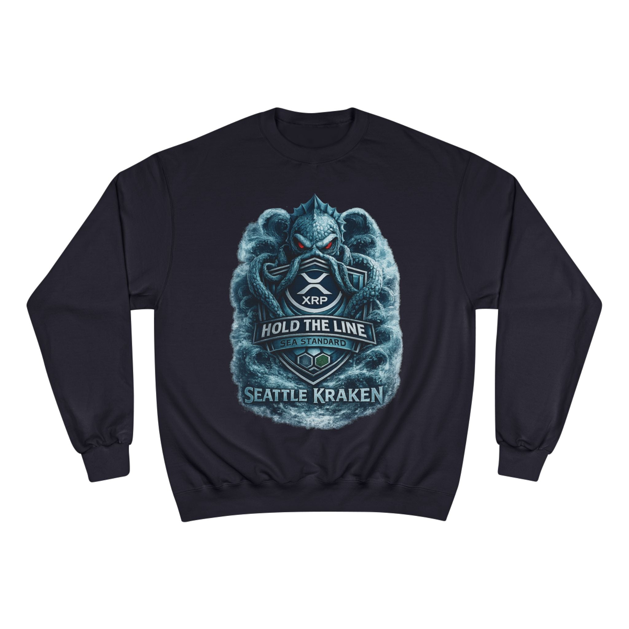 Seattle Kraken Sweatshirt — "Hold The Line" Nautical Graphic Crewneck