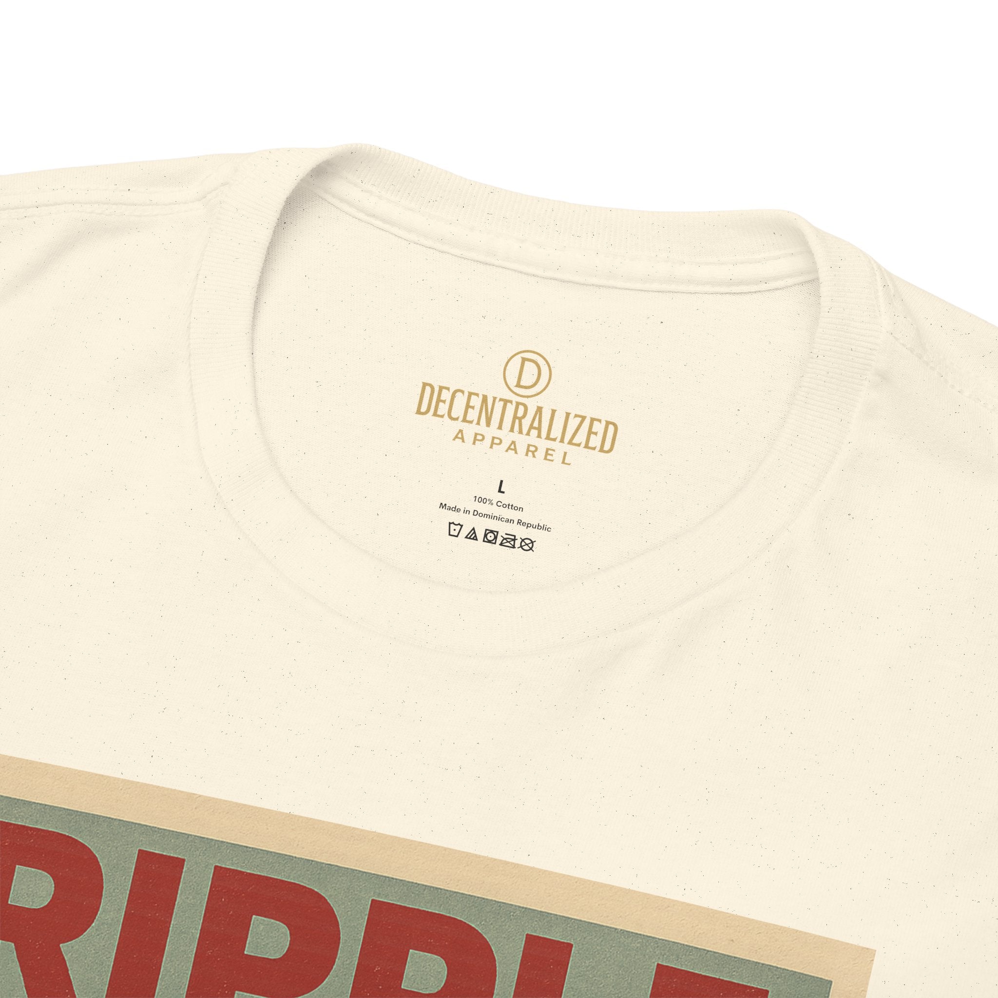 Ripple Effect Tee — Vintage Wave XRP Crypto Graphic T-Shirt