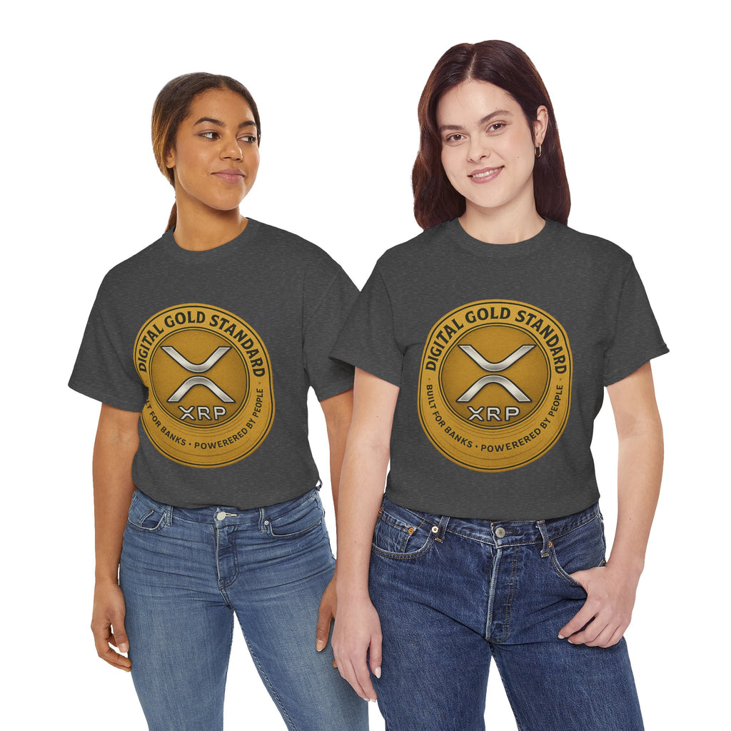 XRP Digital Gold Tee – Cryptocurrency Logo Shirt