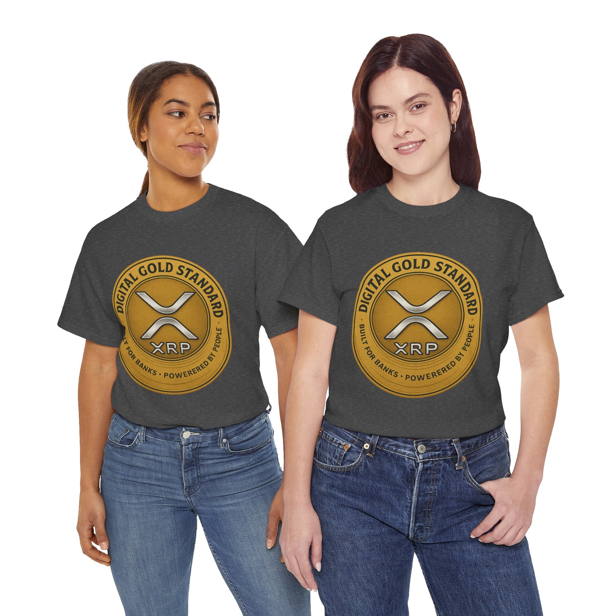 XRP Digital Gold Tee – Cryptocurrency Logo Shirt