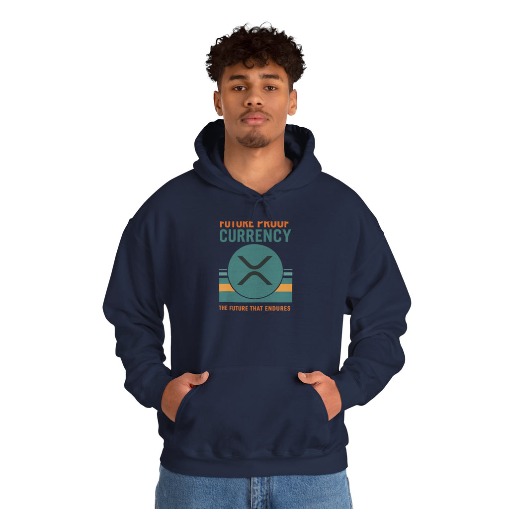 Ripple Crypto Hoodie – “Future Proof Currency” Retro Logo Sweatshirt