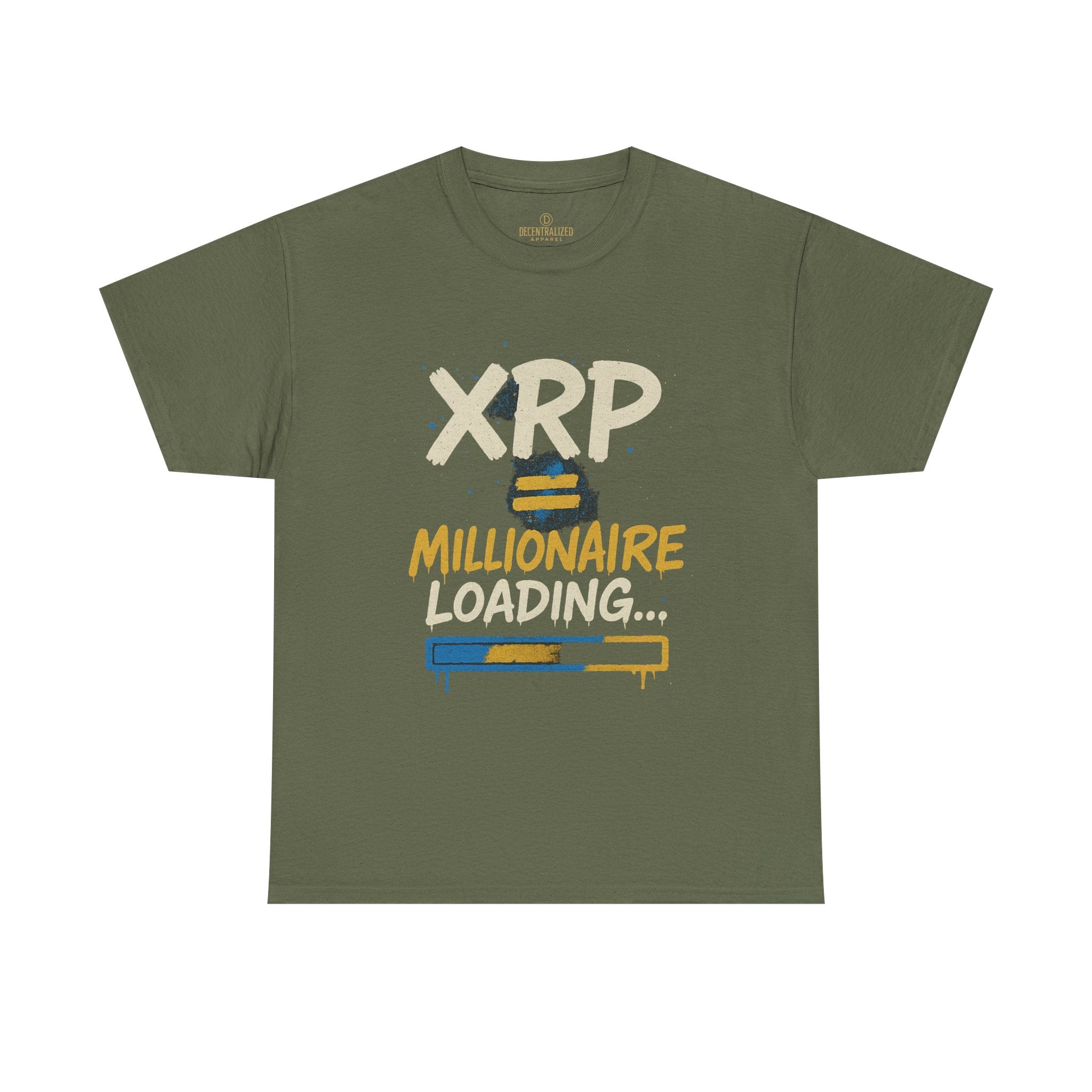 XRP Millionaire Loading T-Shirt — Crypto Investor Progress Tee