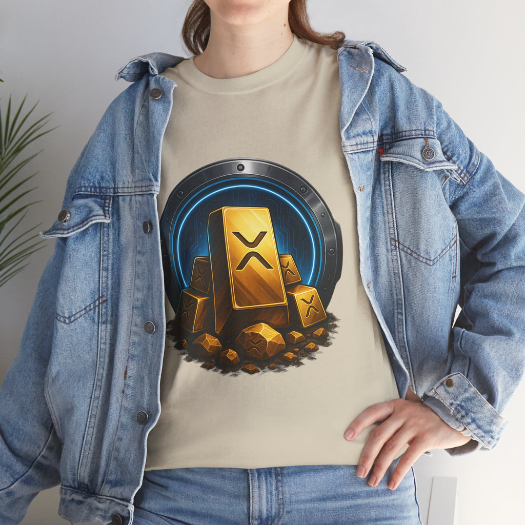 Crypto Gold Bars T-Shirt — Ripple (XRP) Stack Graphic Tee